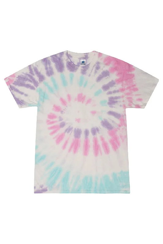 stylish short sleeve t-shirts for weekend relaxation -Tie-Dye Mens Short Sleeve Crewneck T-Shirt - Acadia