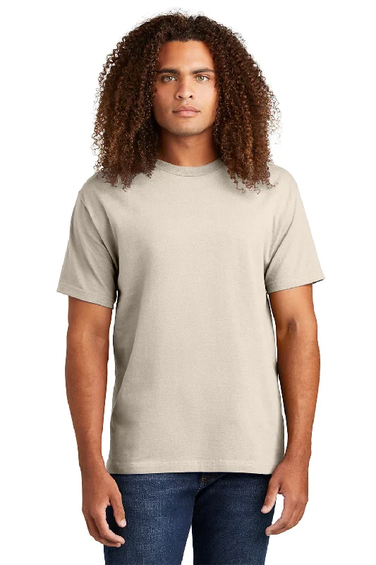 classic short sleeve t-shirts for casual wear -American Apparel Mens Short Sleeve Crewneck T-Shirt - Cream