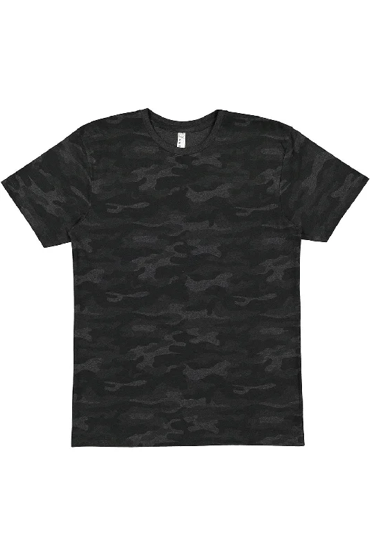 lightweight and comfortable short sleeve shirts for summer -LAT Mens Fine Jersey Short Sleeve Crewneck T-Shirt - Storm Camo