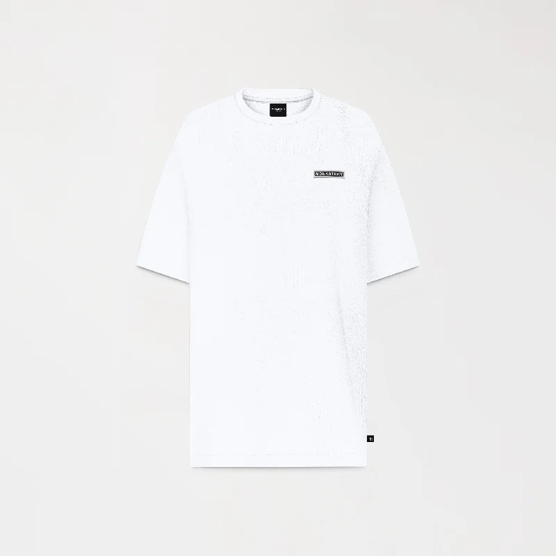 breathable short sleeve shirts for everyday wear -FOWLFIELD T-SHIRT OVERSIZED MEN WHITE