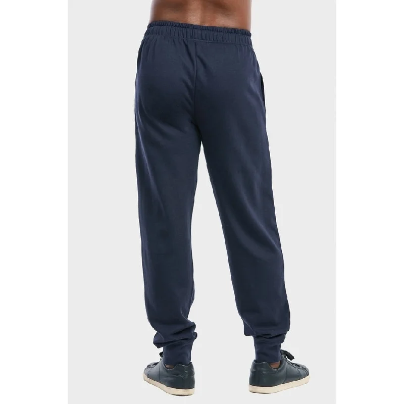 Men's breathable windbreaker jackets-ET TU Men's Jogger Fleece Lightweight Sweat Pants - Navy