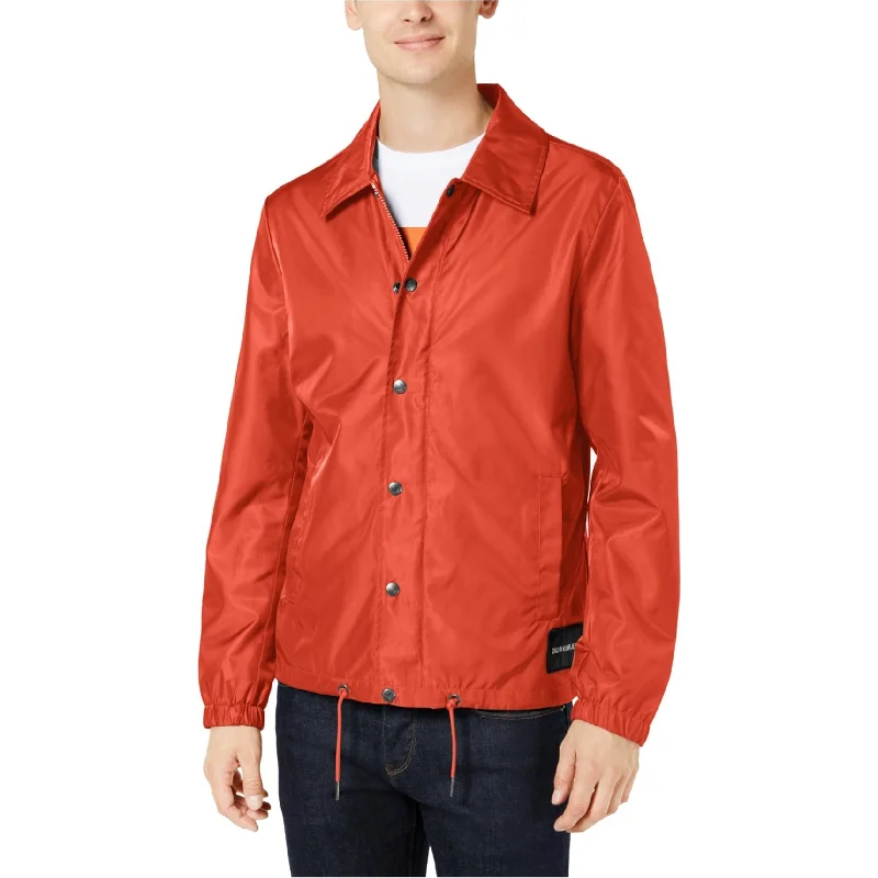 Men's tough rain jackets-Calvin Klein Mens June Monogram Jacket