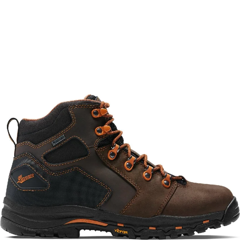 Men's pants with light fit-Men's Vicious Work Boot - 4.5" Brown / Orange