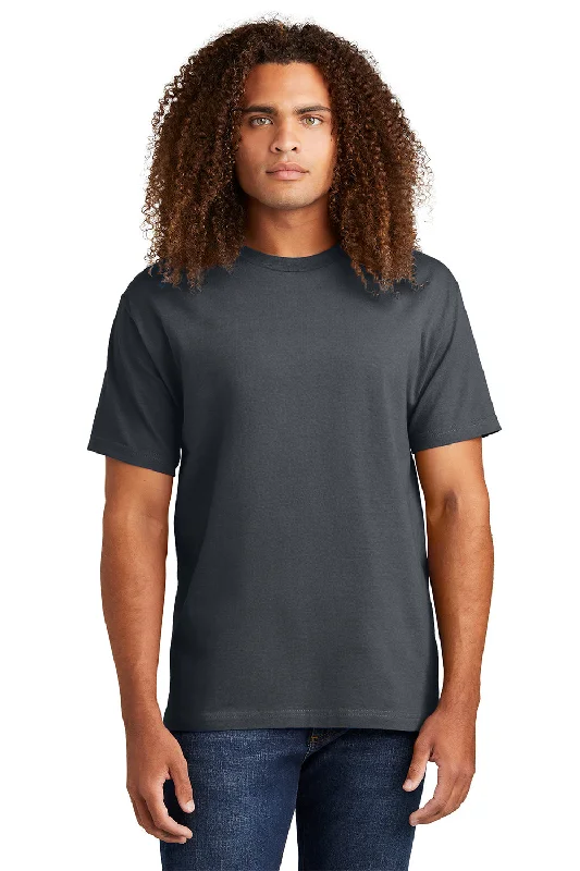 stylish and modern short sleeve polo shirts for men -American Apparel Mens Short Sleeve Crewneck T-Shirt - Charcoal Grey