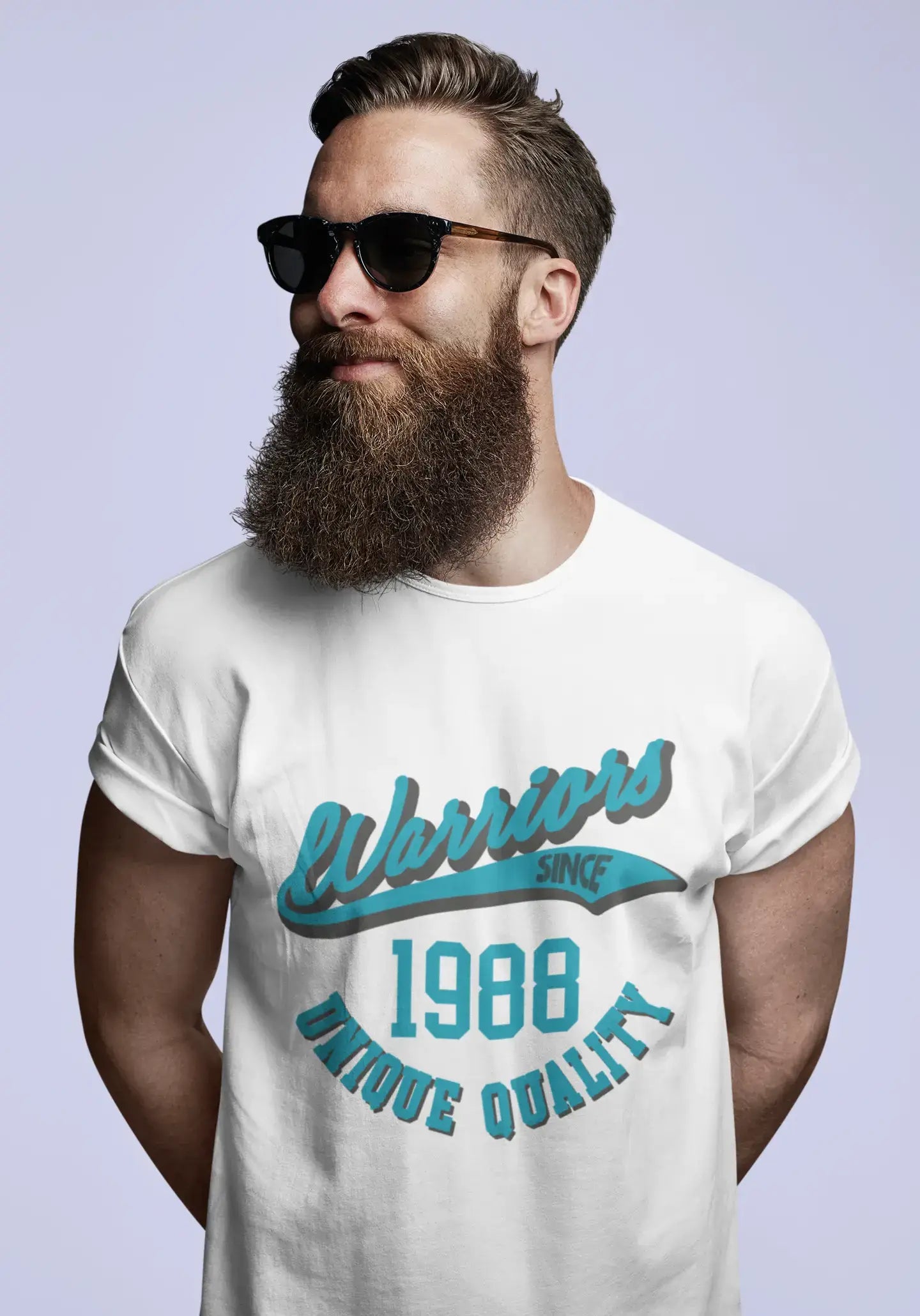 affordable short sleeve shirts for casual outings -Men's Vintage Tee Shirt Graphic T shirt Warriors Since 1988 White