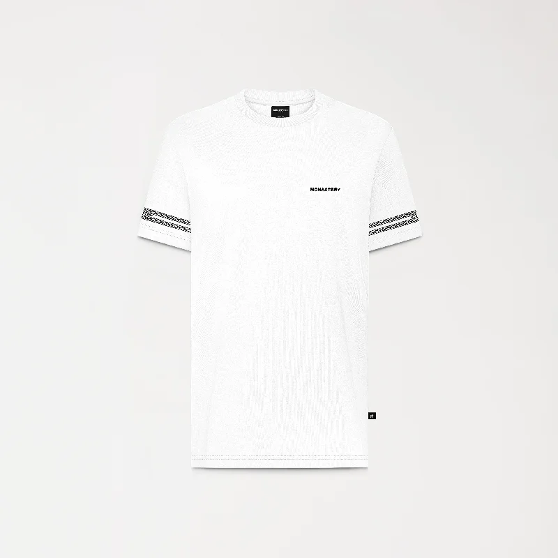 modern short sleeve shirts with vibrant prints -PEYNET T-SHIRT WHITE