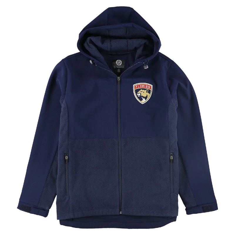 Men's cropped bomber jackets-G-III Sports Mens Florida Panthers Jacket, Blue, Large (Regular)