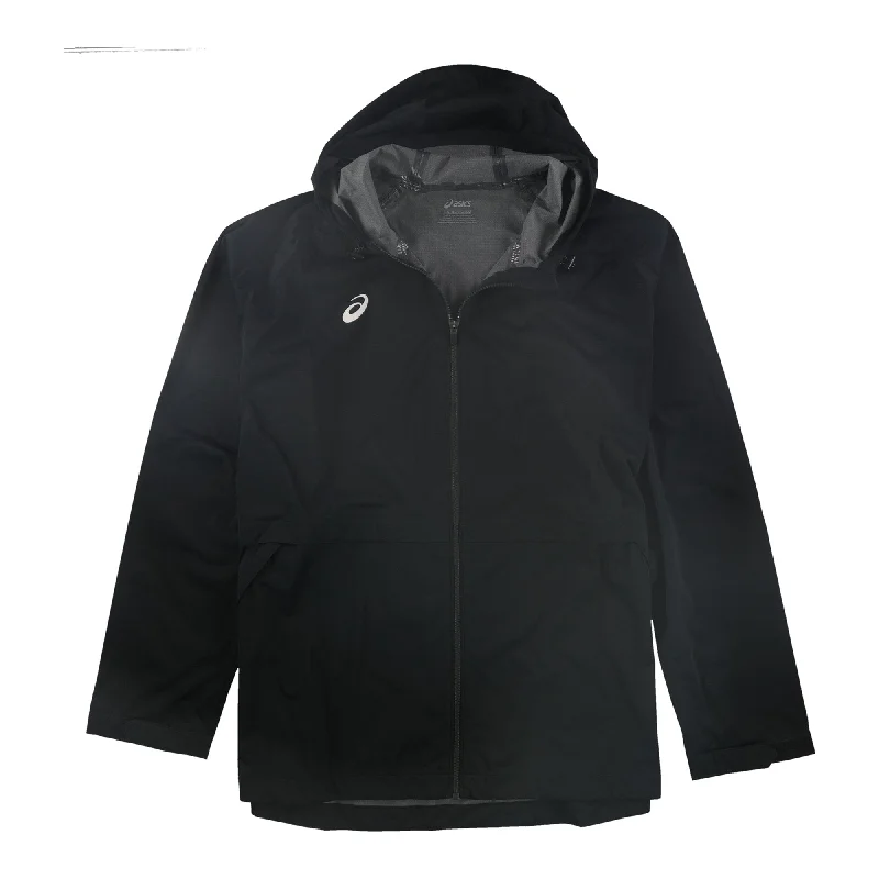 Men's lightweight quilted jackets-Asics Mens Team Rain Windbreaker Jacket