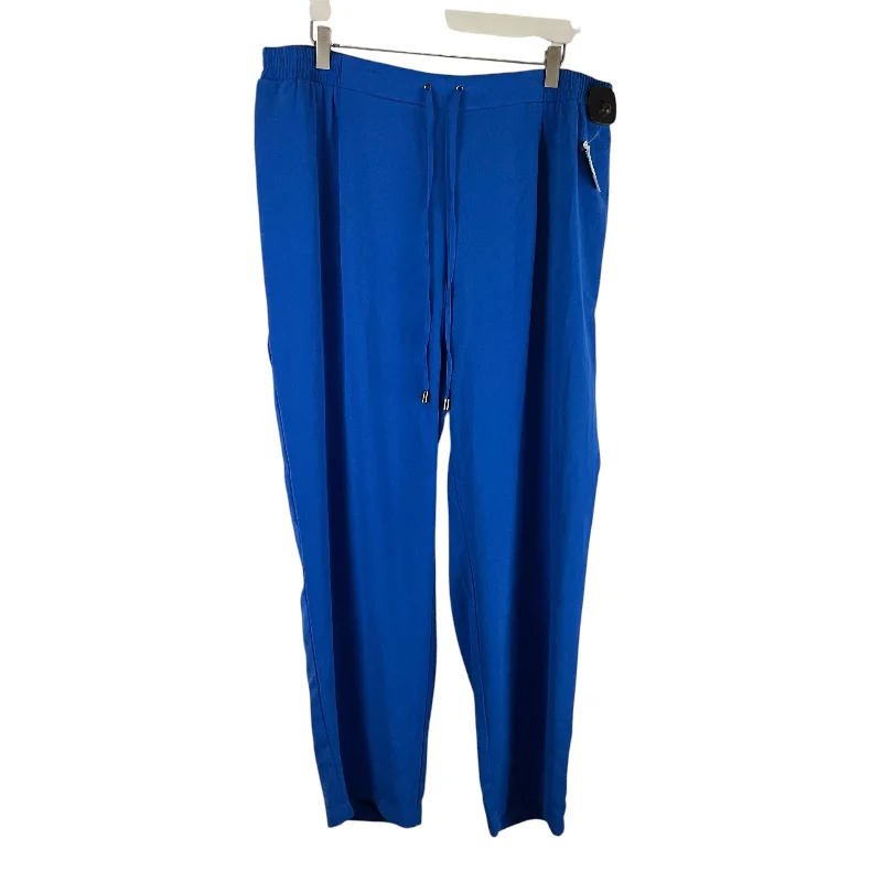 Men's pants with silky feel-Pants Linen By Clothes Mentor In Blue, Size: 2x