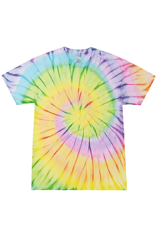 comfortable summer short sleeve shirts for men -Tie-Dye Mens Short Sleeve Crewneck T-Shirt - Lollypop