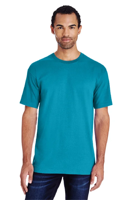 men’s graphic short sleeve shirts for everyday wear -Gildan Mens Hammer Short Sleeve Crewneck T-Shirt - Tropical Blue - Closeout