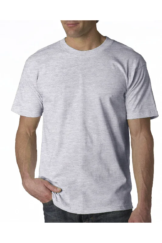 men’s classic short sleeve t-shirts for all occasions -Bayside Mens USA Made Short Sleeve Crewneck T-Shirt - Ash Grey