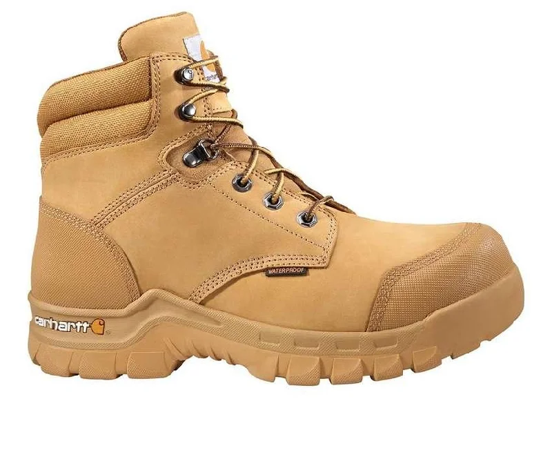 Men's pants with chic style-Men's CMF6356 Rugged Flex Waterproof 6" Comp Toe Boot Work Boot