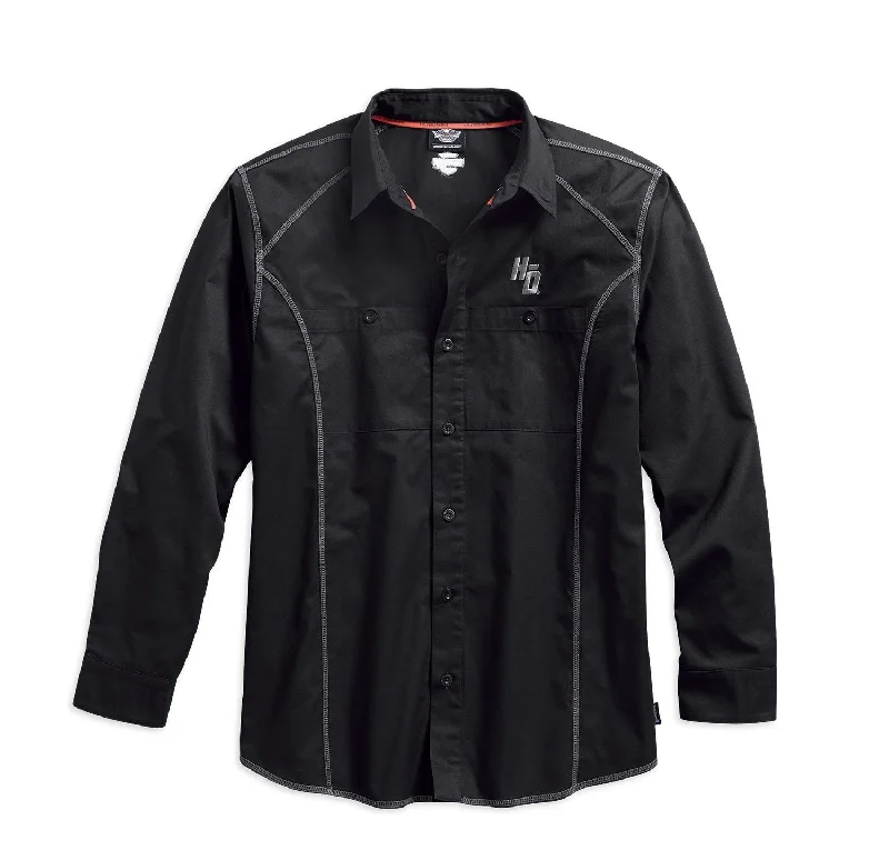 best short sleeve shirts for everyday comfort -Harley-Davidson® Men's Performance Coldblack Tech Long Sleeve Shirt 99017-17VM