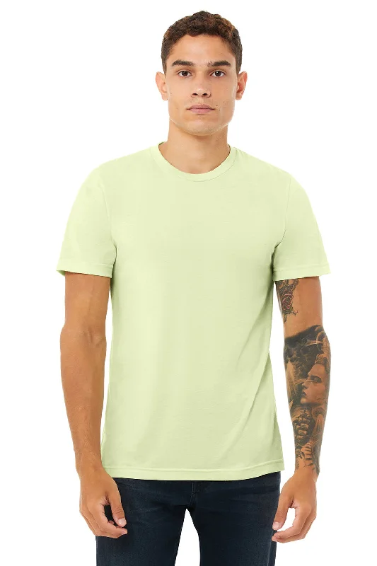 comfortable short sleeve shirts with a sporty look -Bella + Canvas Mens Short Sleeve Crewneck T-Shirt - Spring Green