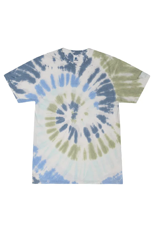 versatile short sleeve shirts for all types of activities -Tie-Dye Mens Short Sleeve Crewneck T-Shirt - Grand Canyon