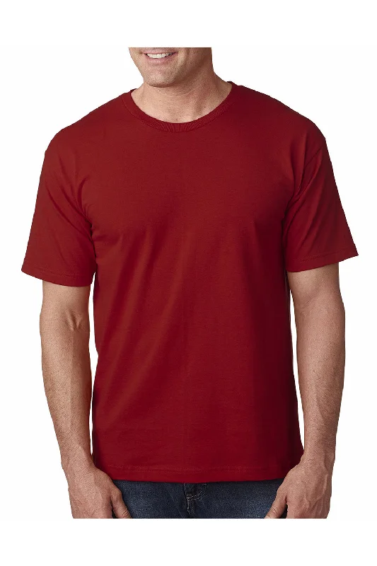 high-quality men’s short sleeve t-shirts for active men -Bayside Mens USA Made Short Sleeve Crewneck T-Shirt - Cardinal Red