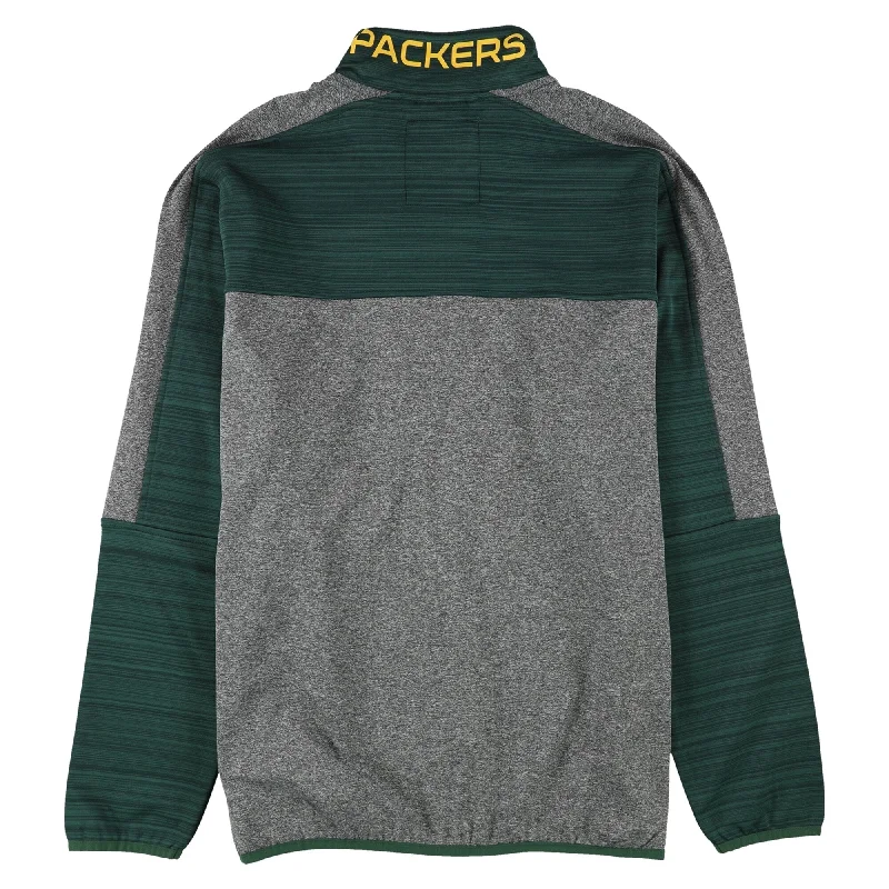 Men's silky fleece jackets-G-III Sports Mens Green Bay Packers Jacket, Grey, Large