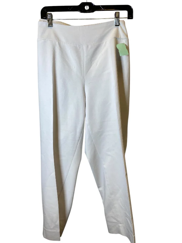 Men's pants with thick fabric-Pants Cropped By Investments In White, Size: 2x