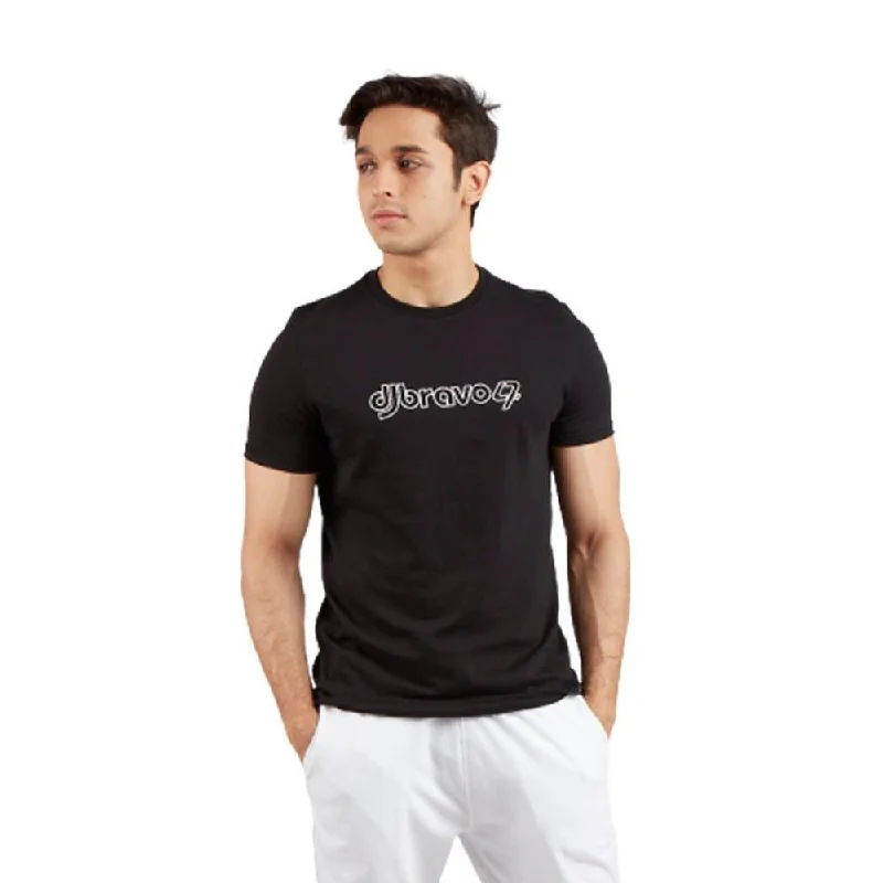 modern and simple short sleeve shirts for men -djbravo47 Men's Black - AOP Printed T-shirt