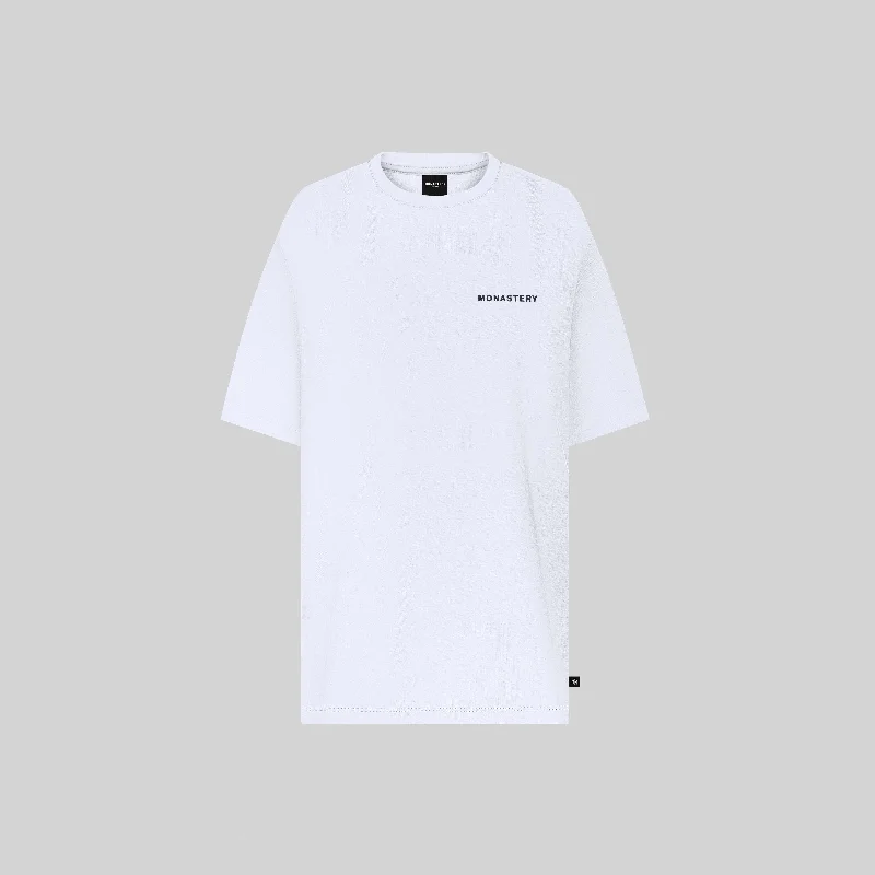 comfortable short sleeve shirts with unique prints -RUSTON T-SHIRT OVERSIZE WHITE