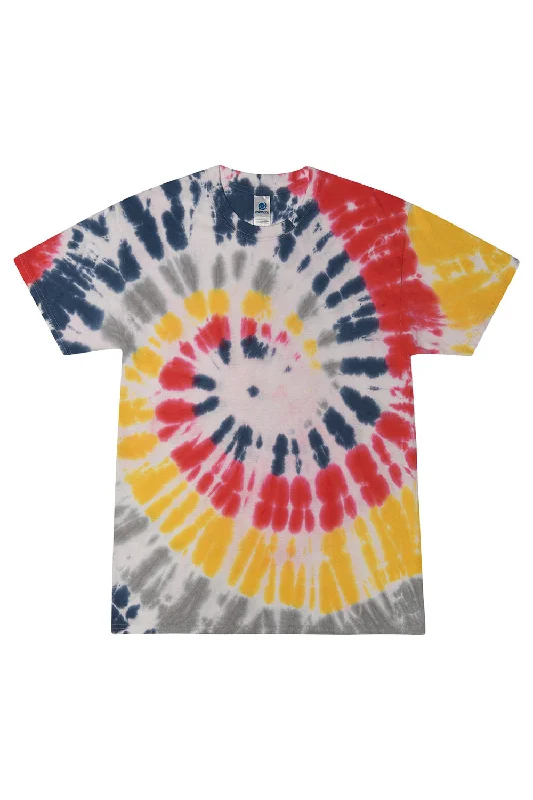 men’s classic short sleeve t-shirts for all occasions -Tie-Dye Mens Short Sleeve Crewneck T-Shirt - Yellowstone