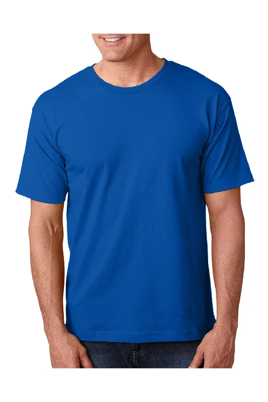 men’s short sleeve shirts with cool graphic prints -Bayside Mens USA Made Short Sleeve Crewneck T-Shirt - Royal Blue