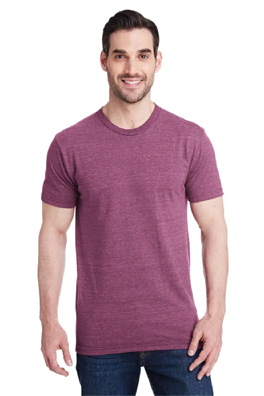 stylish short sleeve shirts for special occasions -Bayside Mens USA Made Short Sleeve Crewneck T-Shirt - Maroon