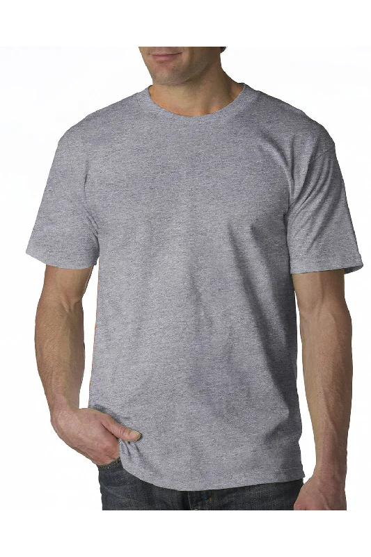 high-quality short sleeve shirts for all occasions -Bayside Mens USA Made Short Sleeve Crewneck T-Shirt - Dark Ash Grey