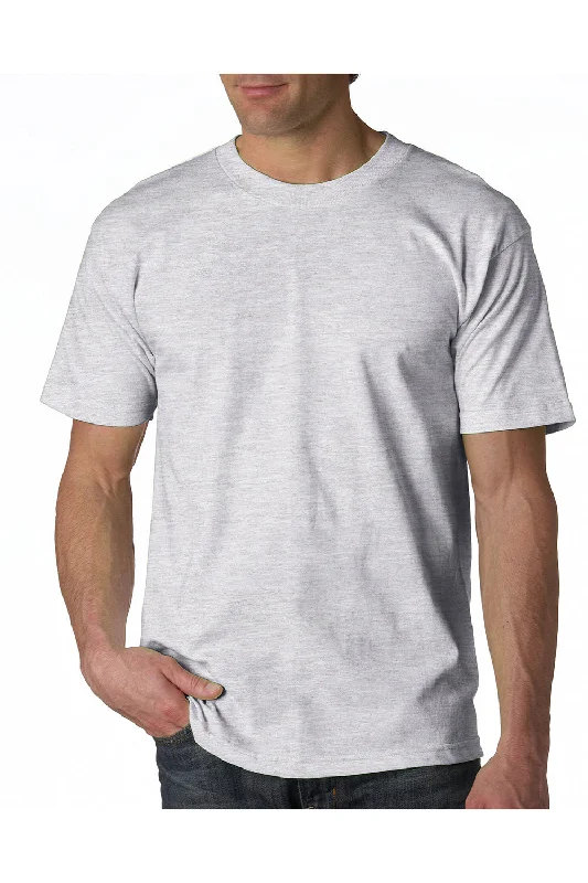 lightweight and comfortable short sleeve shirts for summer -Bayside Mens USA Made Short Sleeve Crewneck T-Shirt - Ash Grey