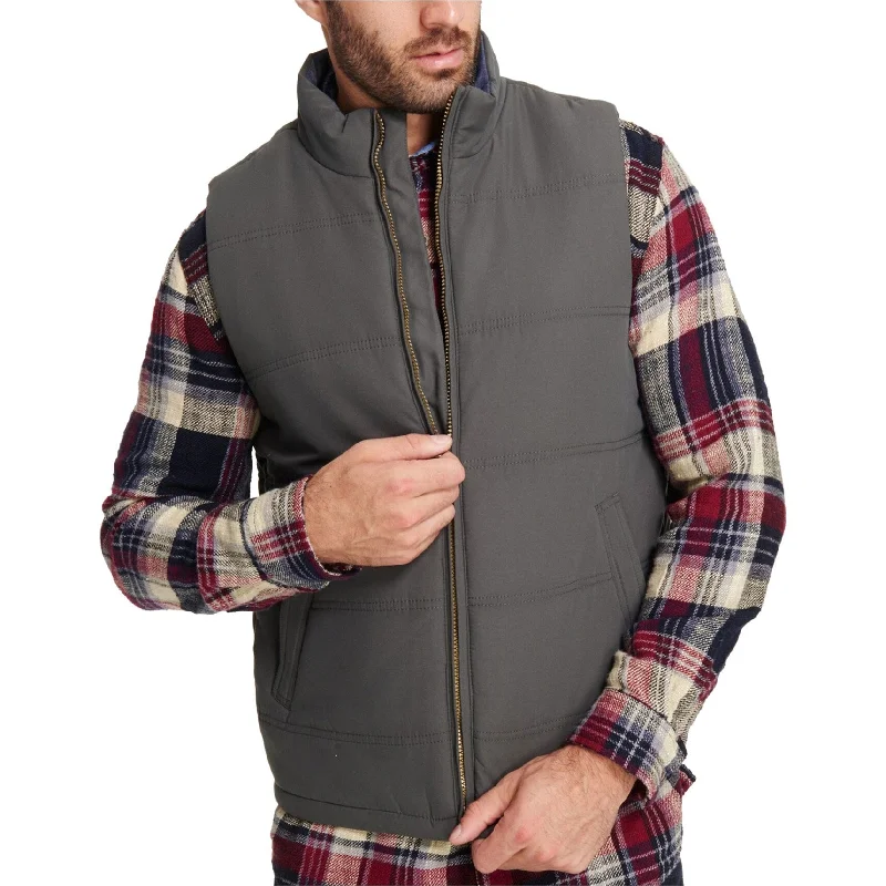 Men's velour fleece jackets-Weatherproof Mens Quilted Puffer Vest