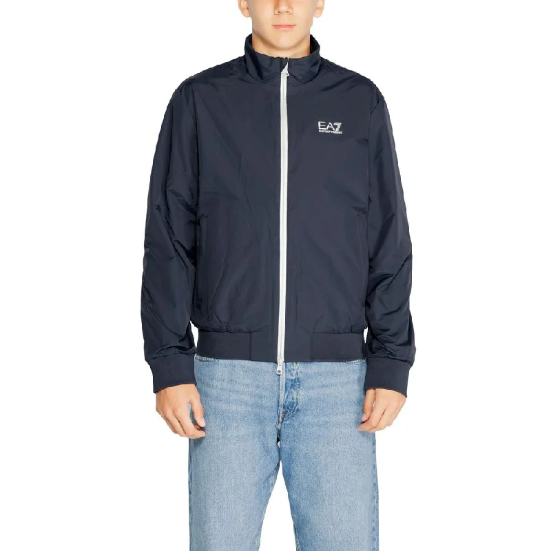 Men's dense puffer jackets-EA7 Emporio Armani  Polyamide Men's Jacket