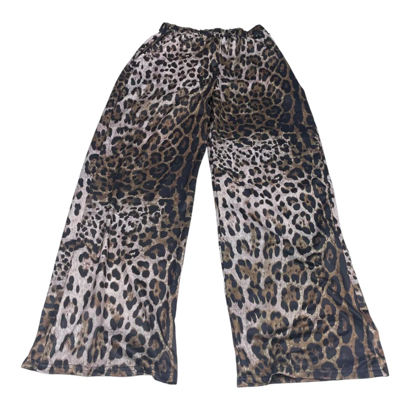 Men's pants with thick seams-Pants Lounge By Clothes Mentor In Animal Print, Size: S