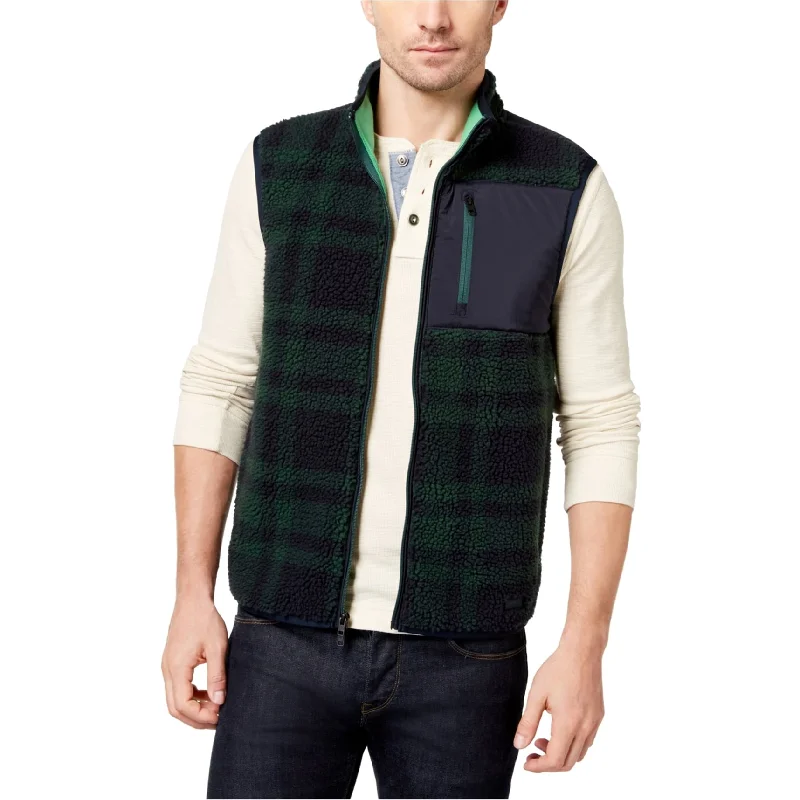 Men's logo bomber jackets-Tommy Hilfiger Mens Nathan Faux Fur Vest