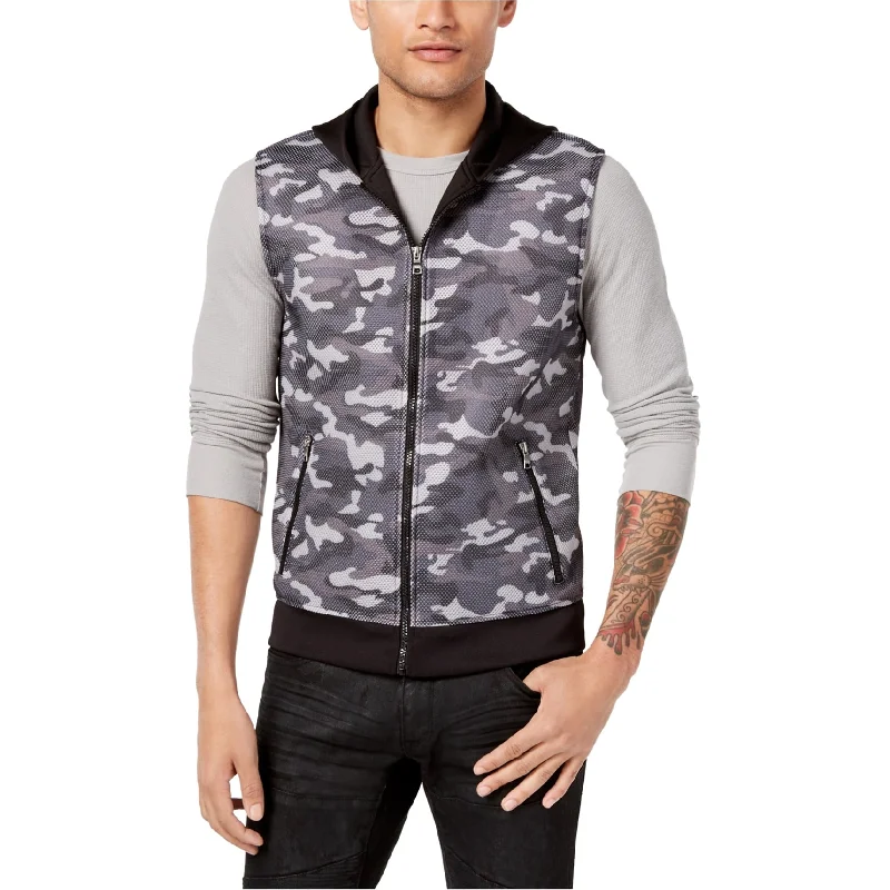 Men's thick puffer jackets-I-N-C Mens Camo Outerwear Vest