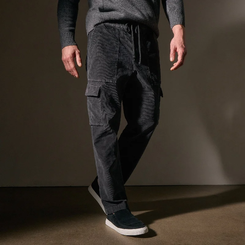 Men's pants with neat design-Cord Utility Pant - Magma Pigment