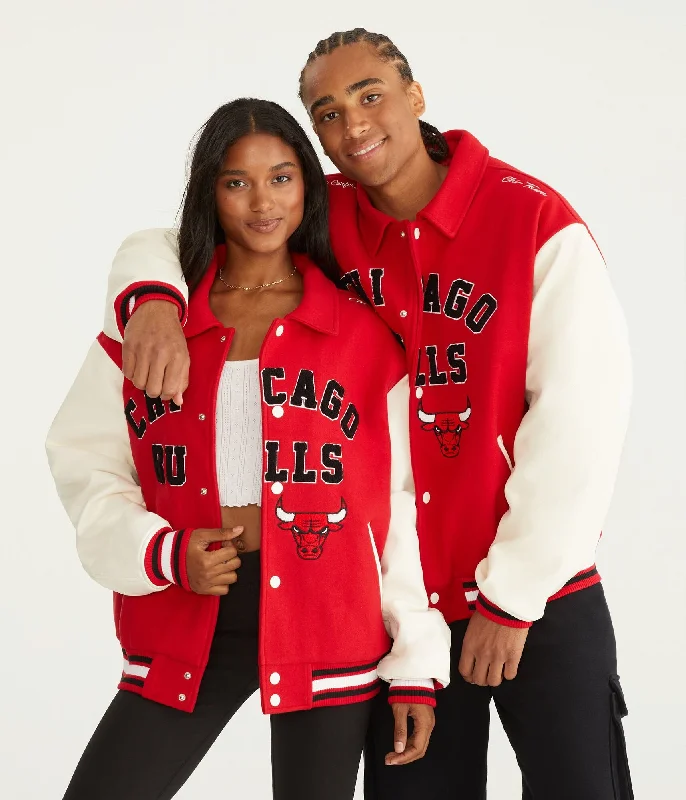 Men's heavy-duty parka jackets-Aeropostale Chicago Bulls Bomber Jacket