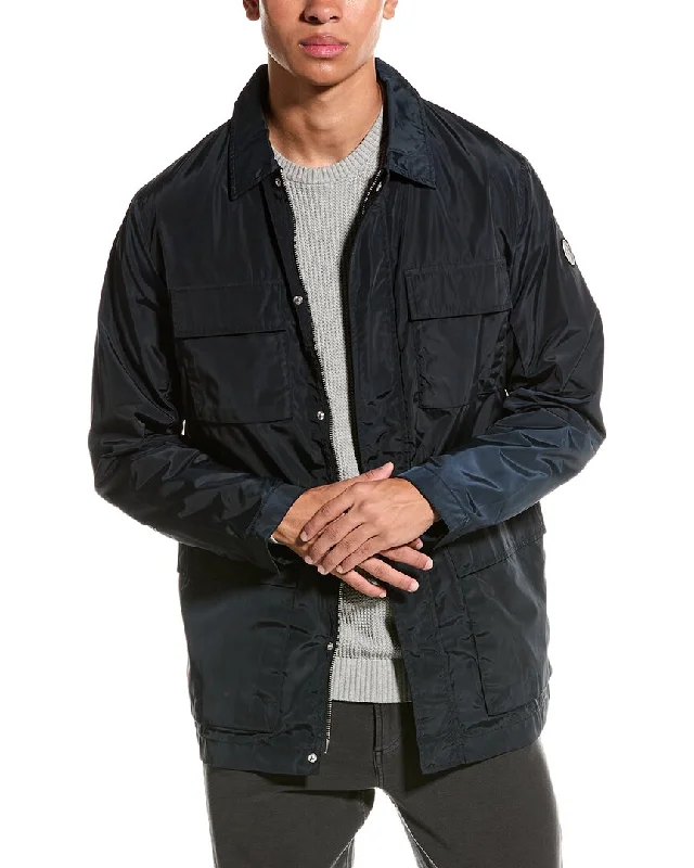 Men's stonewashed denim jackets-Armani Exchange Rain Jacket