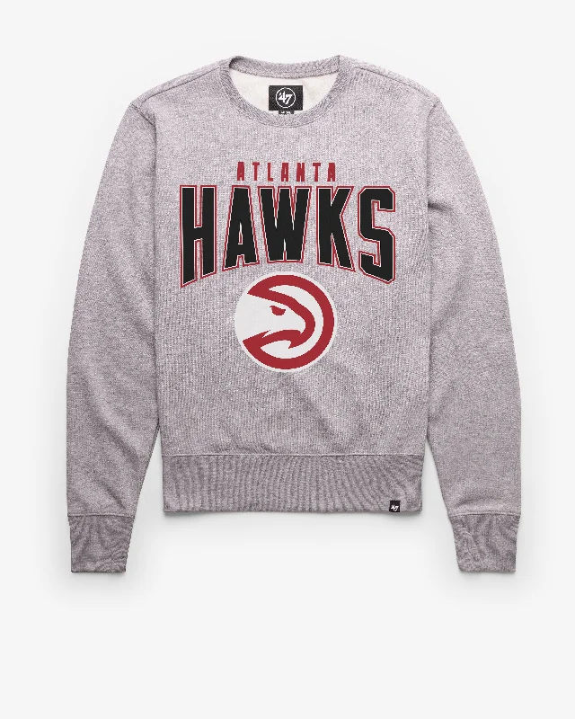 Hoodie for casual strolls men-ATLANTA HAWKS TEAM ELEMENTS ARCH '47 HEADLINE CREW