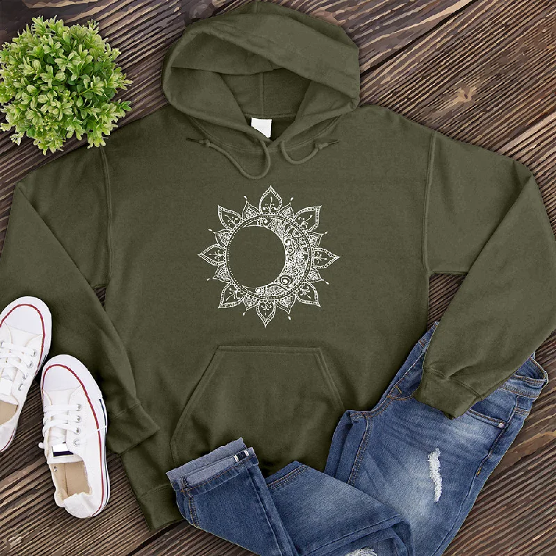 Hoodie for outdoor chill men-Bohemian Moon Hoodie