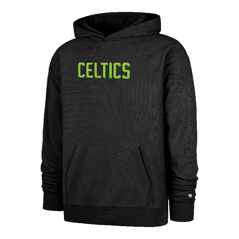 Men’s comfy white pullover-BOSTON CELTICS CITY EDITION DOUBLE CROSSOVER '47 FOUNDATION HOOD