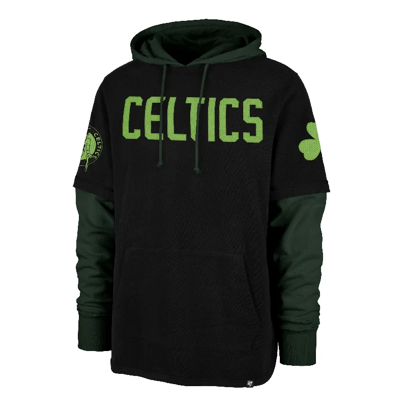 Men’s stylish navy hoodie-BOSTON CELTICS CITY EDITION TRIFECTA '47 SHORTSTOP HOOD