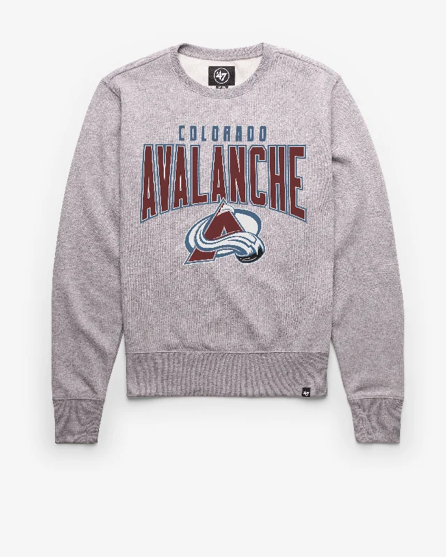 Men’s cozy black pullover-COLORADO AVALANCHE TEAM ELEMENTS ARCH '47 HEADLINE CREW