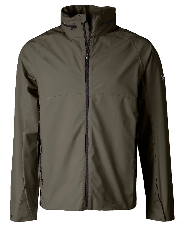 Men's voluminous puffer jackets-Cutter & Buck Vapor Water Repellent Stretch Mens Full Zip Rain Jacket