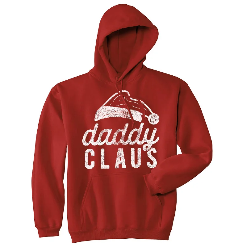 Men’s lightweight trendy hoodie-Daddy Claus Unisex Hoodie Funny Christmas Party Father Santa Claus Graphic Hooded Sweatshirt