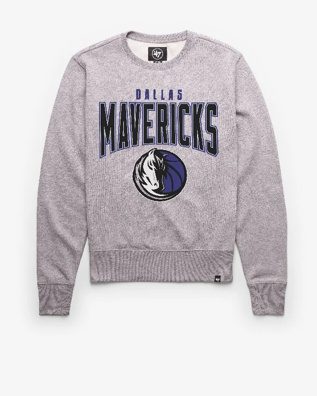 Hoodie with vintage cuffs men-DALLAS MAVERICKS TEAM ELEMENTS ARCH '47 HEADLINE CREW