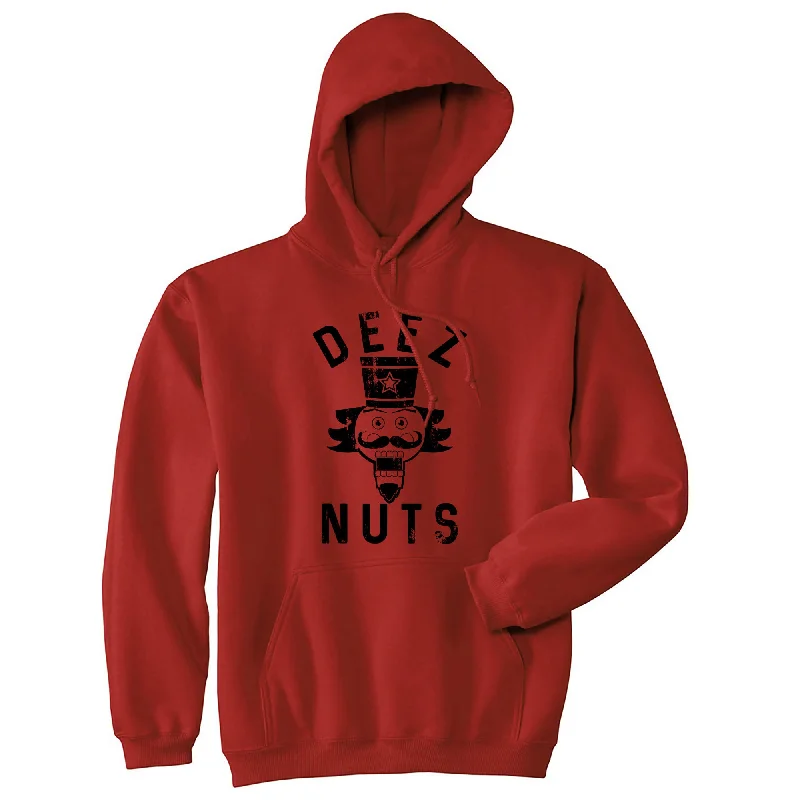 Men’s sleek sporty hoodie-Deez Nuts Hoodie