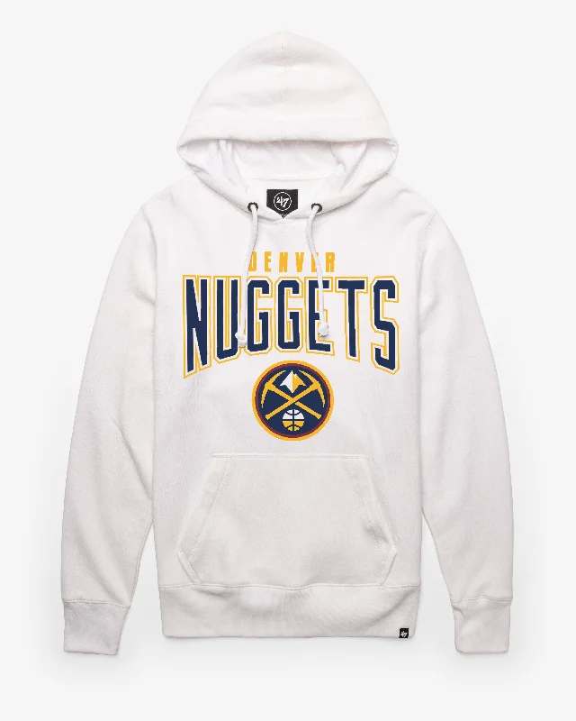 Men’s cozy navy pullover-DENVER NUGGETS TEAM ELEMENTS ARCH '47 HEADLINE HOOD