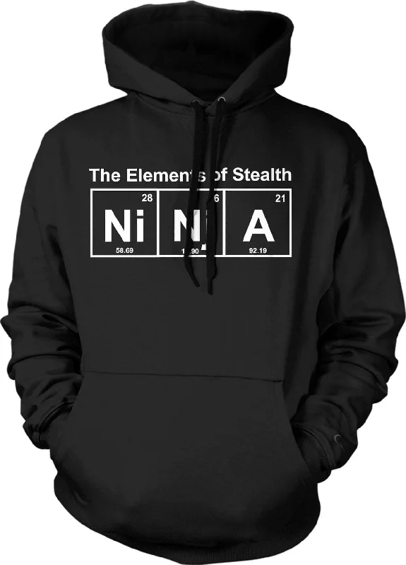 Men’s durable navy hoodie-Element of Stealth Hoodie