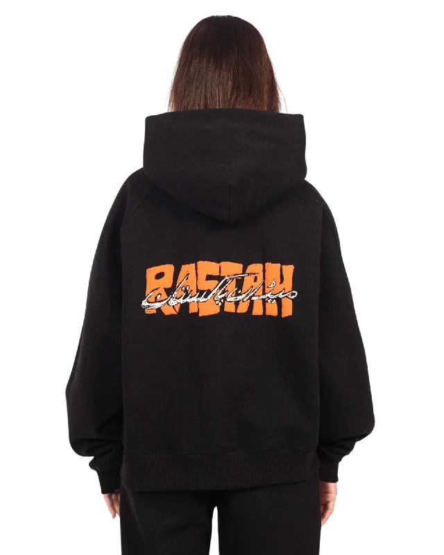 Hoodie with bold hem men-BLACK HOODIE (SPECIAL EDITION V3)